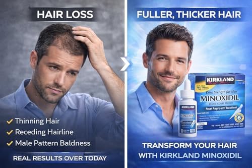 Kirkland Minoxidil 5  Extra Strength Men Hair Regrowth  12 Month Supply 