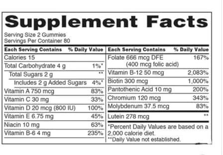 Kirkland Signature dCDtdm Adult Multi Gummies  160 Count