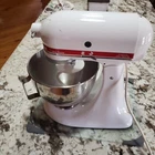KitchenAid KSM90 300W Ultra Power Stand Mixer White K 45 Bowl 3 Attachments 
