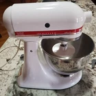 KitchenAid KSM90 300W Ultra Power Stand Mixer White K 45 Bowl 3 Attachments 