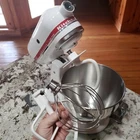 KitchenAid KSM90 300W Ultra Power Stand Mixer White K 45 Bowl 3 Attachments 