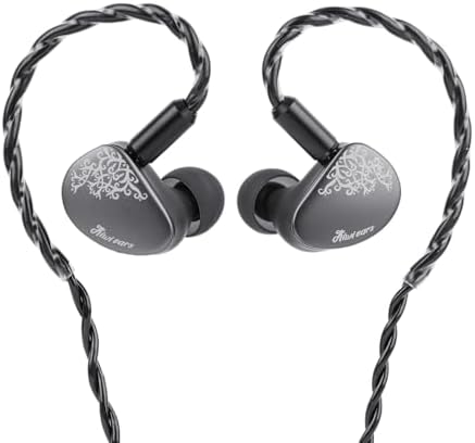Kiwi Ears Cadenza II in Ear Monitor  10mm Titanium Dynamic Driver IEM Earphone with KARS 2 0 for Precise Tonal Balance   CNC Aluminum Panel with Detachable 2 Pin Cable for Musicians  Blue 