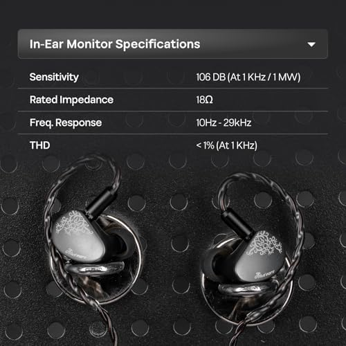 Kiwi Ears Cadenza II in Ear Monitor  10mm Titanium Dynamic Driver IEM Earphone with KARS 2 0 for Precise Tonal Balance   CNC Aluminum Panel with Detachable 2 Pin Cable for Musicians  Blue 