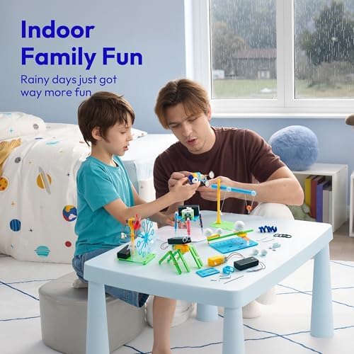 Klever Kits 6 in 1 Electric Robot Kits  Make Your Own Stem Toys for Ages 8 13  Stem Activities Educational Science Kits for Boys and Girls Birthday Gifts