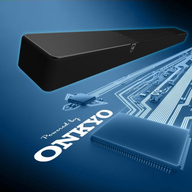 Klipsch Flexus CORE 300 5 1 2 Channel Powered by Onkyo Bluetooth Sound Bar with Dirac Live Room Correction  Dolby Atmos and Custom Tuned Bass   Black Without Wall Mount