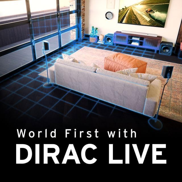 Klipsch Flexus CORE 300 5 1 2 Channel Powered by Onkyo Bluetooth Sound Bar with Dirac Live Room Correction  Dolby Atmos and Custom Tuned Bass   Black Without Wall Mount