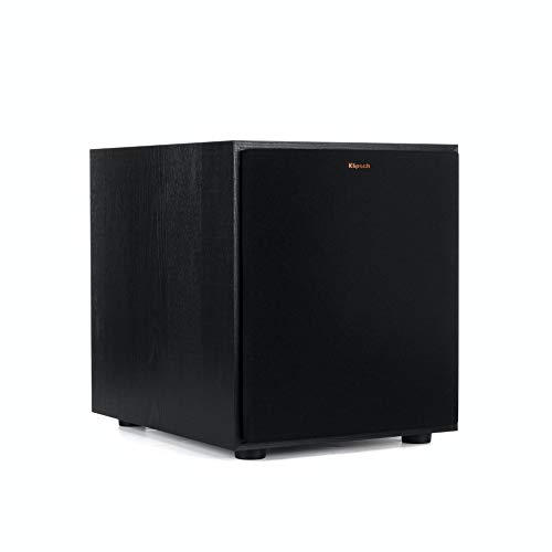 Klipsch Subwoofer R-100SW de 10", graves increíblemente profundos y un amplificador totalmente digital, 14 5" x 12 5" x 16 4"