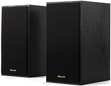 Klipsch Reference R-40PM - Bocinas de estantería con alimentación - Bocina Tractrix de 90 grados x 90 grados - Suspensión de viaje lineal - Aspecto elegante y moderno