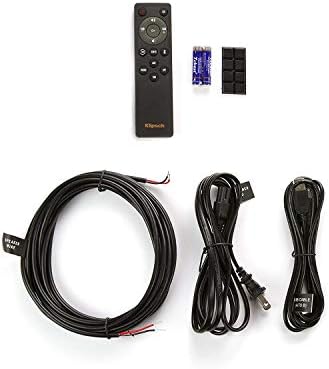 Klipsch Reference R-40PM - Bocinas de estantería con alimentación - Bocina Tractrix de 90 grados x 90 grados - Suspensión de viaje lineal - Aspecto elegante y moderno