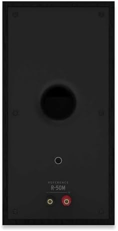 Klipsch Reference Next Generation R 50M Horn Loaded Bookshelf Speakers with 5 25  Spun Copper Woofers for Best in Class Home Theater Sound in Black