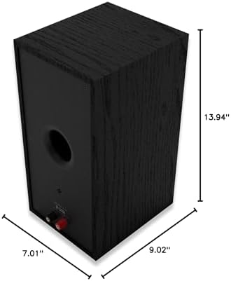 Klipsch Reference Next Generation R 50M Horn Loaded Bookshelf Speakers with 5 25  Spun Copper Woofers for Best in Class Home Theater Sound in Black