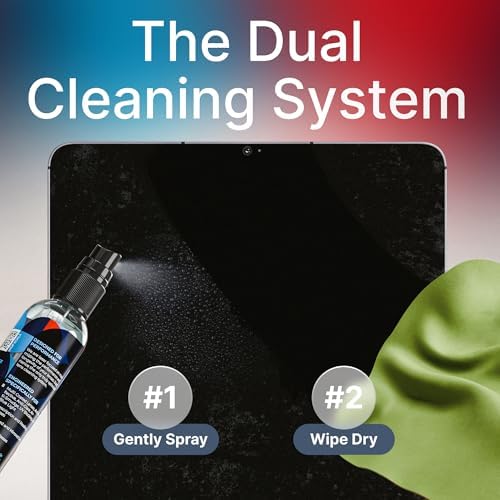 Koala Eyeglass Lens Cleaner Spray Kit    2x  Glasses Cleaner Bottle    2x  Microfiber Cloth   Alcohol Free Eyeglasses  Screen  and Camera Cleaning Kit   Made in USA  4 Piece Set 