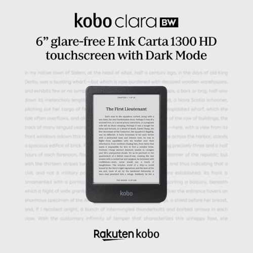 Kobo Clara BW   eReader   6  Glare Free Touchscreen with ComfortLight PRO   Dark Mode Option   Audiobooks   Waterproof   16GB of Storage   Black