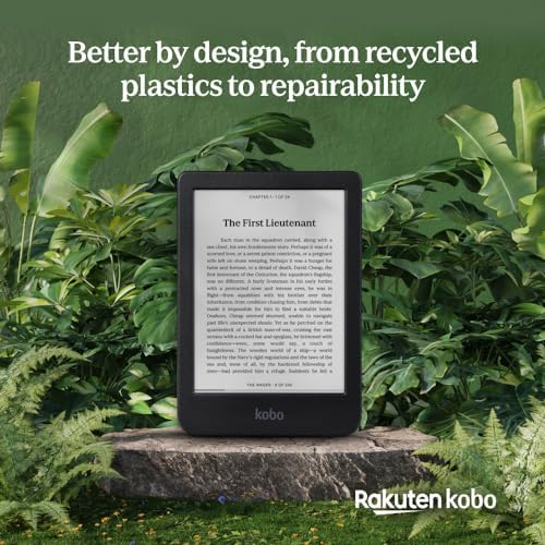 Kobo Clara BW   eReader   6  Glare Free Touchscreen with ComfortLight PRO   Dark Mode Option   Audiobooks   Waterproof   16GB of Storage   Black