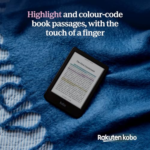 Kobo Clara Colour   Colour eReader   6  Glare Free Colour E Ink Kaleido  3 Display   Dark Mode Option   Waterproof   Audiobooks   16GB of Storage   Black