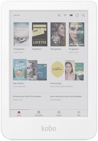 Kobo Clara Colour   Colour eReader   6 Glare Free Colour and Ink Kaleido 3 Display   Dark Mode Option   Waterproof   Audiobooks   16GB of Storage   White