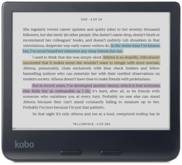 Kobo Libra Colour Black eReader with Case Bundle