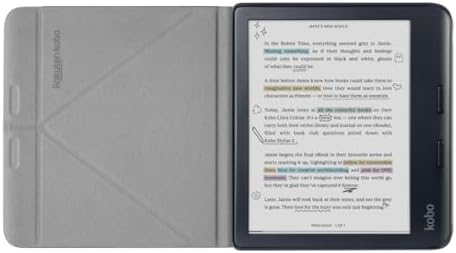 Kobo Libra Colour Black eReader with Case Bundle