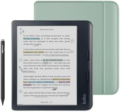 Kobo Libra Colour Black eReader with Case Bundle