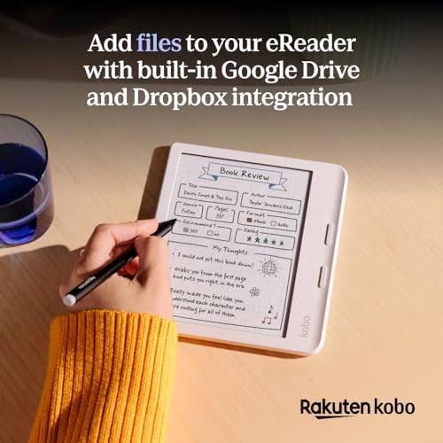 Kobo Libra Colour   eReader   7  Glare Free Colour E Ink Kaleido  3 Display   Dark Mode Option   Audiobooks   Waterproof   Black