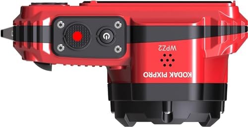 Kodak PIXPRO WPZ2 Rugged Waterproof Shockproof Digital Camera 16MP 4X Optical Zoom 1080P Full HD Video  2 7 LCD  Red  Bundle with Camera Case  SanDisk 32GB microSDHC Card  4 Items 