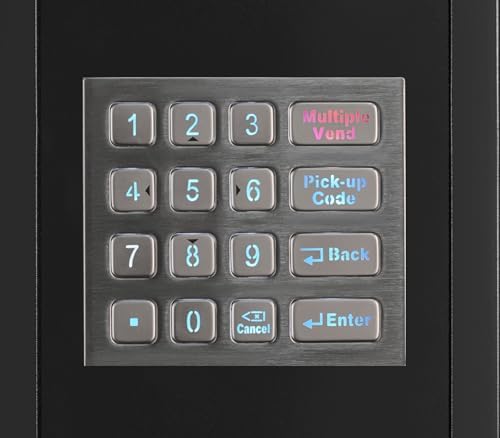 KoolMore Refrigerated Snack Vending Machine with 60 Slots  Bill Acceptor and Credit Card Reader in Black  KM VMR 40 BR 