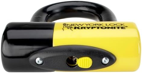 Kryptonite New York Disc Lock  14mm Heavy Duty Yellow/Black Bike Bicycle Lock  Sold Secure Gold  High Security Anti Theft Protection for Bicycle  E Bike  Motorcycles  Scooters  and More