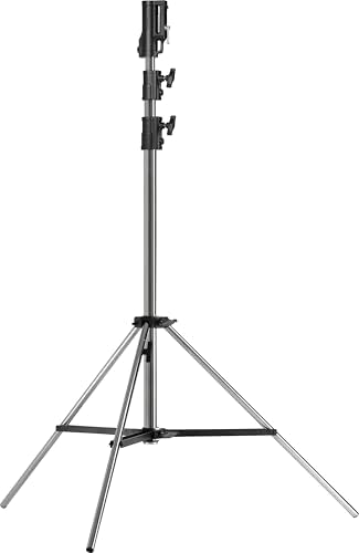 Kupo Master Combo Alu Senior Stand  Lightweight Aluminum Combo Stand with Universal Head  Leveling Leg  Max Height 10 33  Supports 26 5lbs  Black  KS200511 
