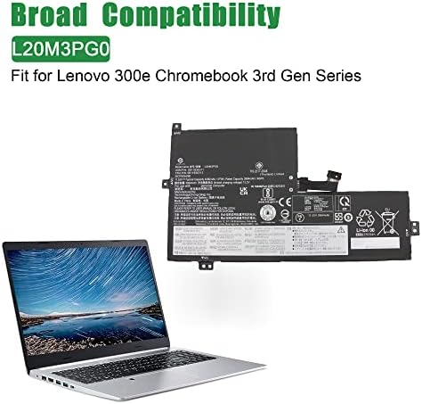 L20L3PF0 SB11B36276 5B11B36283 Laptop Battery Replacement for Lenovo IdeaPad 3 14ALC6 3 15ALC6 3 15ITL6 Series L20M3PF0 SB11B36274 5B11B36279 L20C3PF0 SB11B36277 5B11B36275 11 1V 45Wh