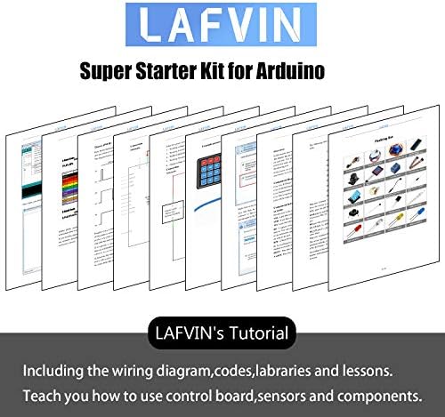 LAFVIN Proyecto Super Starter Kit para R3 Mega2560 Mega328 Nano con tutorial compatible con Arduino IDE