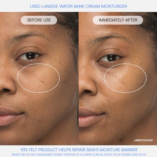 LANEIGE Water Bank Blue Hyaluronic Cream Moisturizer  Hydrating Korean Face Cream with Squalane & Ceramide for Skin Barrier Support  Dermatologist Tested