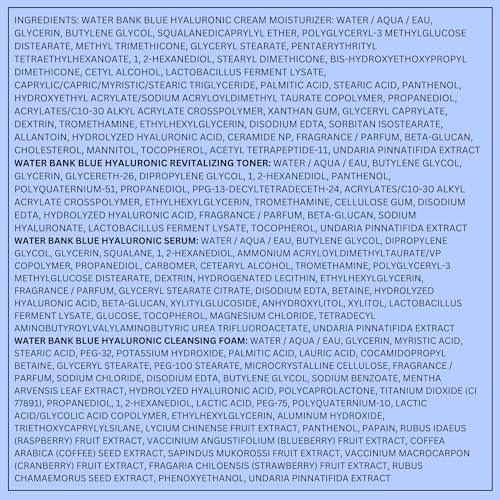 LANEIGE Water Bank Blue Hyaluronic Cream Moisturizer  Hydrating Korean Face Cream with Squalane & Ceramide for Skin Barrier Support  Dermatologist Tested