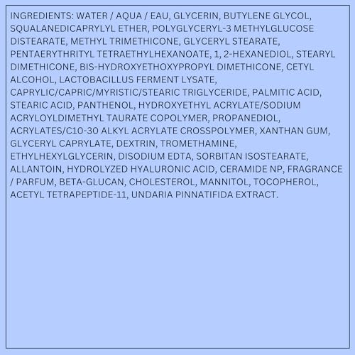 LANEIGE Water Bank Blue Hyaluronic Cream Moisturizer  Hydrating Korean Face Cream with Squalane & Ceramide for Skin Barrier Support  Dermatologist Tested