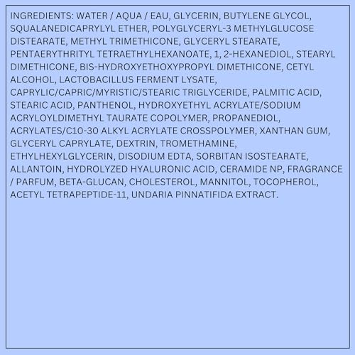 LANEIGE Water Bank Blue Hyaluronic Cream Moisturizer  Hydrating Korean Face Cream with Squalane & Ceramide for Skin Barrier Support  Dermatologist Tested