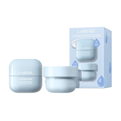 LANEIGE Water Bank Blue Hyaluronic Cream Moisturizer  Hydrating Korean Face Cream with Squalane & Ceramide for Skin Barrier Support  Dermatologist Tested