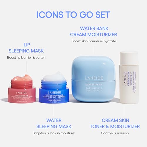 LANEIGE Water Bank Blue Hyaluronic Cream Moisturizer  Hydrating Korean Face Cream with Squalane & Ceramide for Skin Barrier Support  Dermatologist Tested