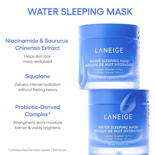 LANEIGE Water Bank Blue Hyaluronic Cream Moisturizer  Hydrating Korean Face Cream with Squalane & Ceramide for Skin Barrier Support  Dermatologist Tested