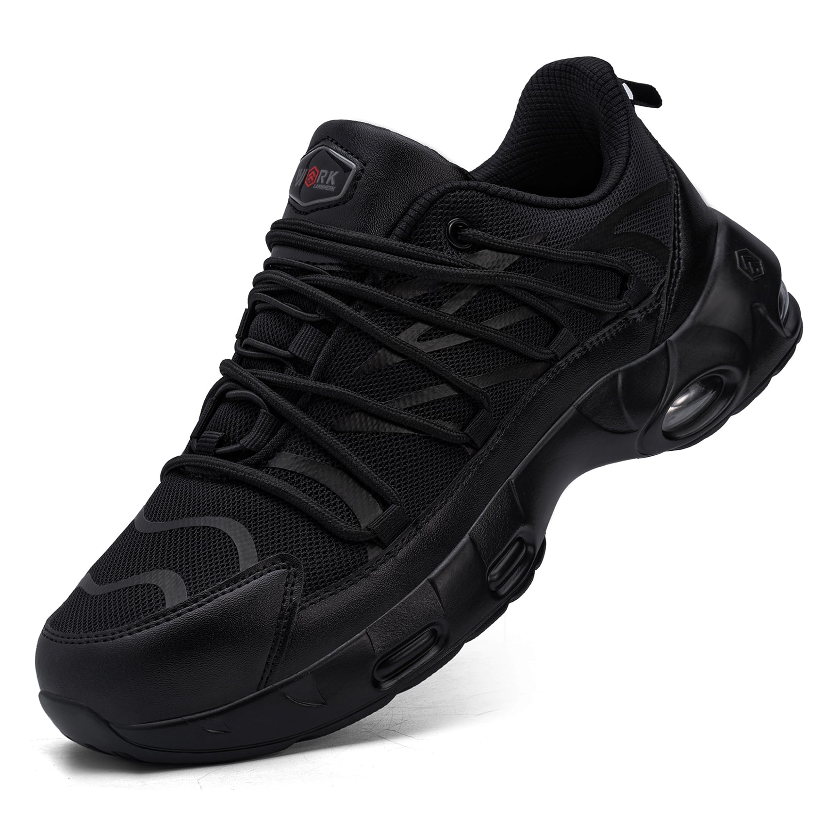 LARNMERN Steel Toe Shoes for Men Durable Safety Shoes Stable support Work Shoes All Day Comfort L327