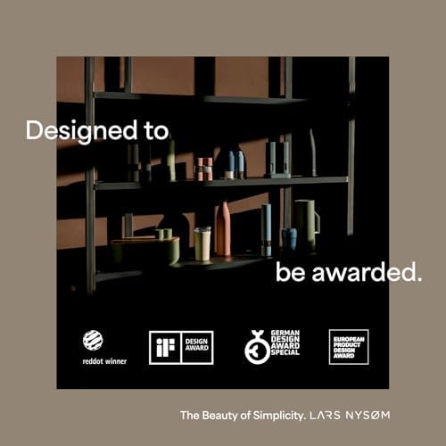 LARS NYS M Electric Salt and Pepper Grinder Set  USB Rechargeable  Automatic Salt and Pepper Mills  Spice Shakers Refillable with LED Light  Adjustable Coarseness  Ceramic Grinder  Taupe Brown 