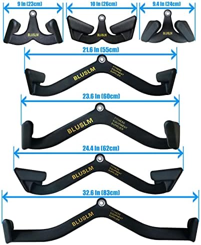 LAT Pull Down Bar for Cable Machine  LAT Pulldown Attachments T bar V bar Cable Attachment for Gym  Back Tricep Strength Training Handle