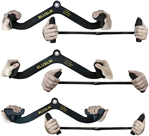 LAT Pull Down Bar for Cable Machine  LAT Pulldown Attachments T bar V bar Cable Attachment for Gym  Back Tricep Strength Training Handle