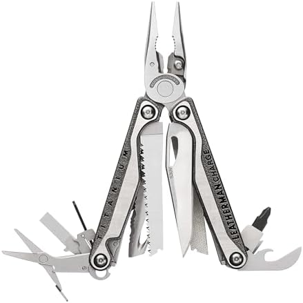 LEATHERMAN  Charge Plus TTI  19 in 1 Premium  Versatile Multi tool for Home  Outdoors  Auto Repairs  Everyday Carry  EDC   Stainless Steel
