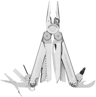 LEATHERMAN  Wave   18 in 1 Full Size  Versatile Multi tool for DIY  Home  Garden  Outdoors or Everyday Carry  EDC   Stainless Steel