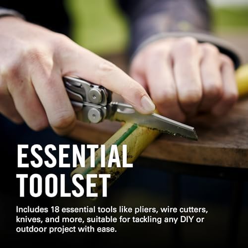 LEATHERMAN  Wave   18 in 1 Full Size  Versatile Multi tool for DIY  Home  Garden  Outdoors or Everyday Carry  EDC   Stainless Steel