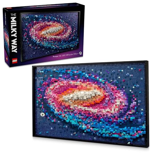 LEGO - Arte de pared con la Vía Láctea, regalo de astronomía y espacio, juego de construcción para adultos, actividad creativa para amantes del arte y el diseño, para el hogar, sala de estar, 31212