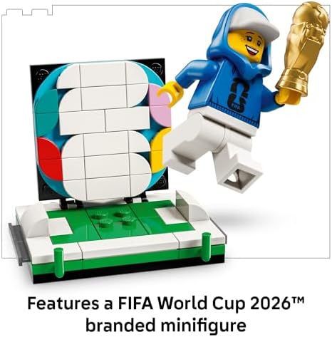 Conjunto de construcción del trofeo oficial del Mundial de la FIFA de LEGO Ediciones - Kit para exhibición en dormitorio, oficina en casa, estante de libros - Coleccionable para fanáticos del fútbol