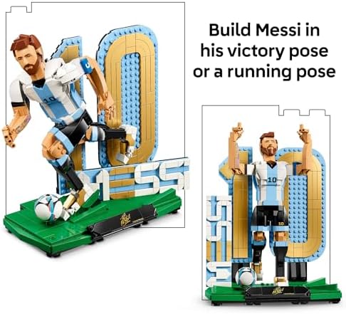 LEGO Editions Lionel Messi   Collectors Set Co Pack   Building Toy for Kids   Soccer Collectible   Sports Décor for Boys & Girls  Ages 12    Gift Idea for Soccer Fans   66818