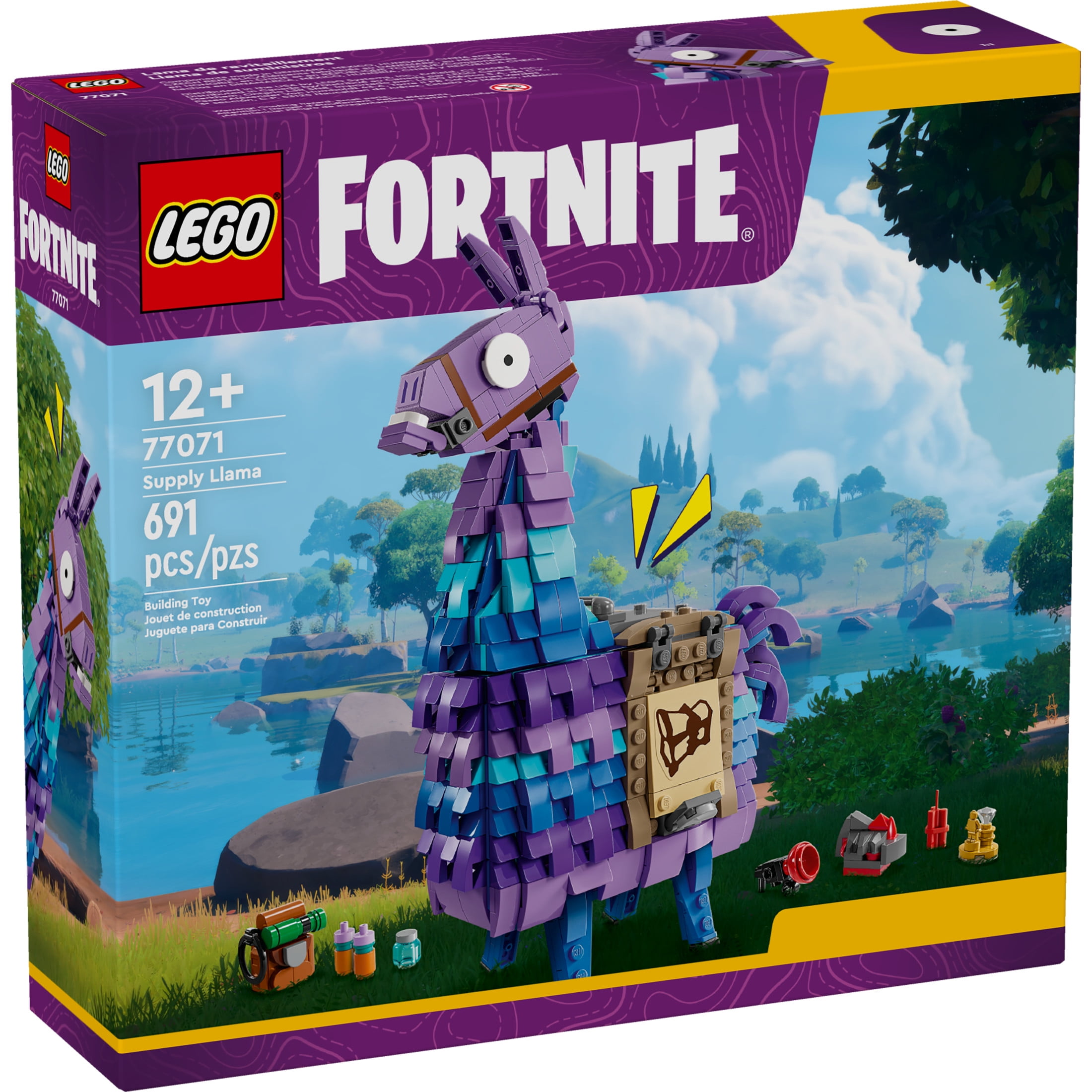 LEGO Fortnite Supply Llama Building Set   Kids Toy for Gamers  Ages 12    Display Model  Collectible Fortnite Toy   Gift for Boys & Girls   77071