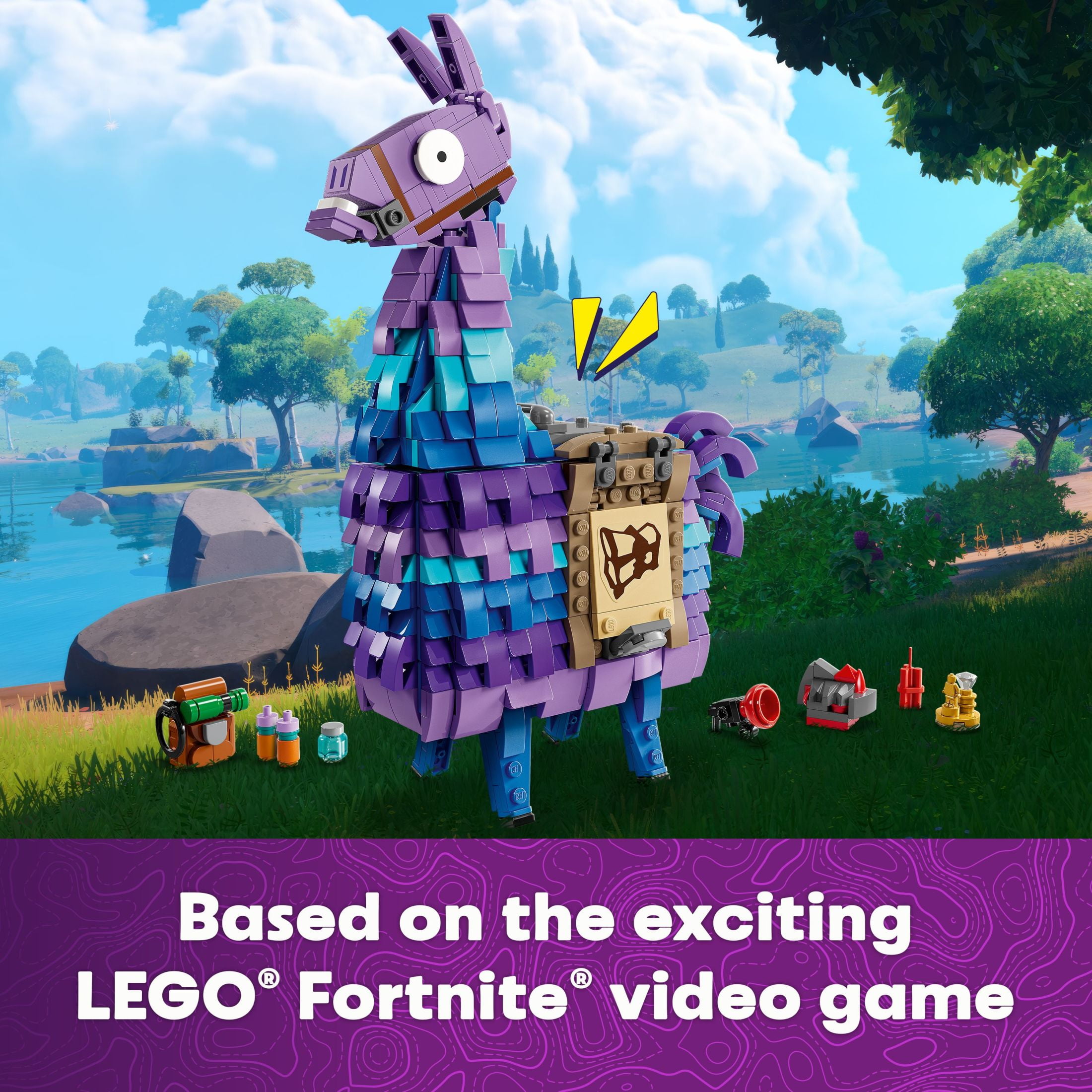 LEGO Fortnite Supply Llama Building Set   Kids Toy for Gamers  Ages 12    Display Model  Collectible Fortnite Toy   Gift for Boys & Girls   77071