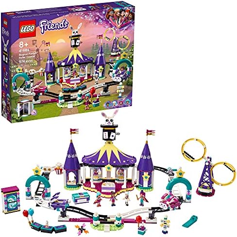 LEGO Friends Magical Funfair Roller Coaster 41685 Building Kit; Pretend Playset for Kids Who Love Theme Park Toys; New 2021  974 Pieces 
